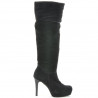 Damenstiefel 1118 schwarz Antilope