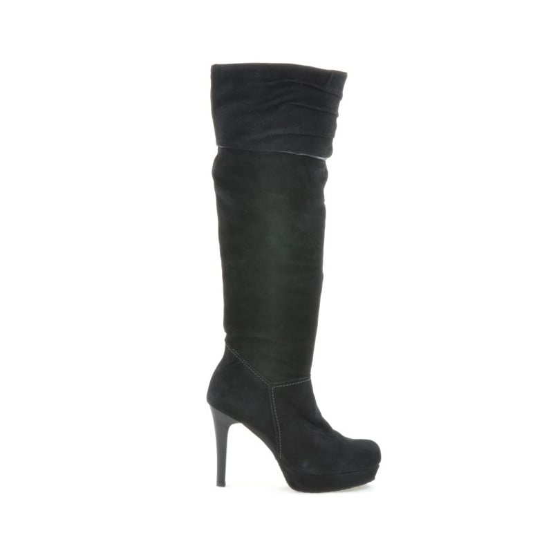 Damenstiefel 1118 schwarz Antilope