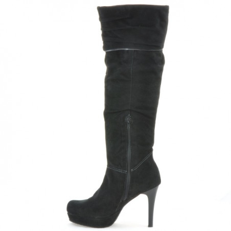 Damenstiefel 1118 schwarz Antilope