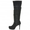 Damenstiefel 1118 schwarz Antilope