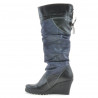Damenstiefel 226 schwarz+indigo Antilope
