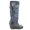 Damenstiefel 226 schwarz+indigo Antilope