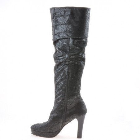 Damenstiefel 1118 schwarze Antilope pic
