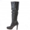 Damenstiefel 1118 schwarze Antilope pic