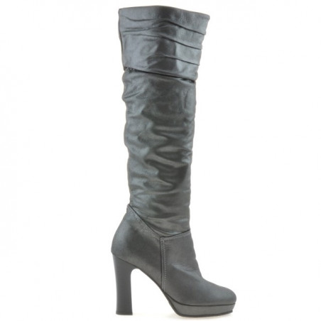 Damenstiefel 1118 satin grau