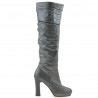 Damenstiefel 1118 satin grau