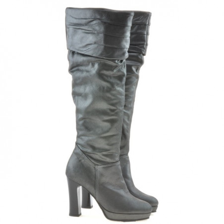 Damenstiefel 1118 satin grau