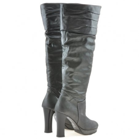 Damenstiefel 1118 satin grau