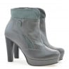 Damenstiefeletten 1125 grau+grau Antilope