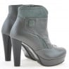 Damenstiefeletten 1125 grau+grau Antilope