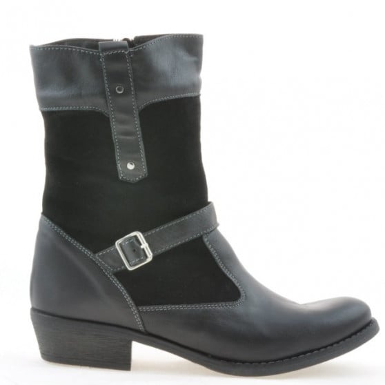 Damenstiefel 289 schwarz kombiniert Damenstiefel 289 schwarz kombiniert
