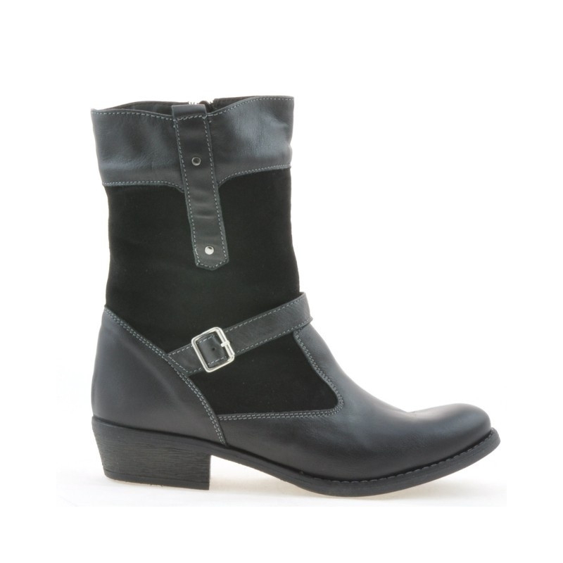 Damenstiefel 289 schwarz kombiniert