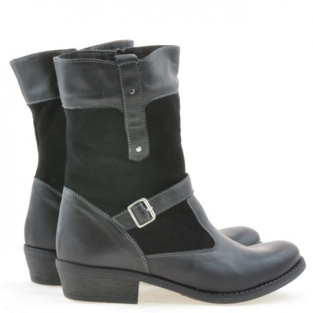 Damenstiefel 289 schwarz kombiniert