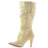 Damenstiefel 008 Kroko Beige