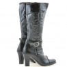Damenstiefel 017 schwarzer Lack crep