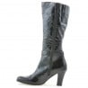 Damenstiefel 017 schwarzer Lack crep