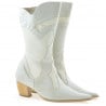 Damenstiefel 298 Croco Beige