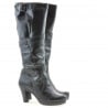Damenstiefel 229 Lack Schwarz