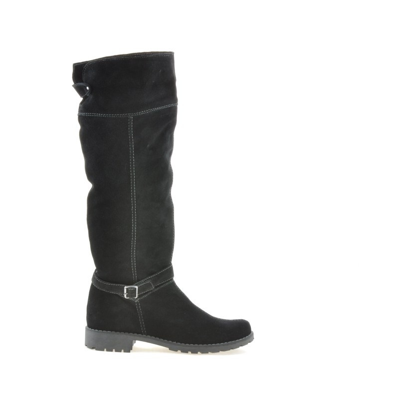 Damenstiefel 3225 schwarz Velours