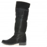 Damenstiefel 3225 schwarz Velours