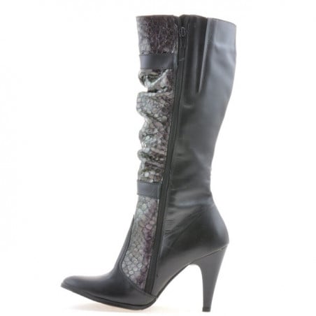 Damenstiefel 008 schwarzkombiniert