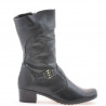 Damenschuhe 261 schwarz+schwarz Crepe