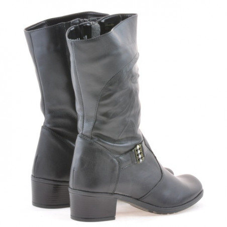 Damenschuhe 261 schwarz+schwarz Crepe