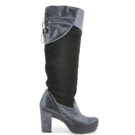 Damenstiefel 226-1 schwarz+schwarz Antilope