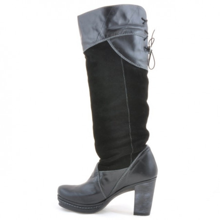Damenstiefel 226-1 schwarz+schwarz Antilope