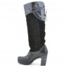 Damenstiefel 226-1 schwarz+schwarz Antilope