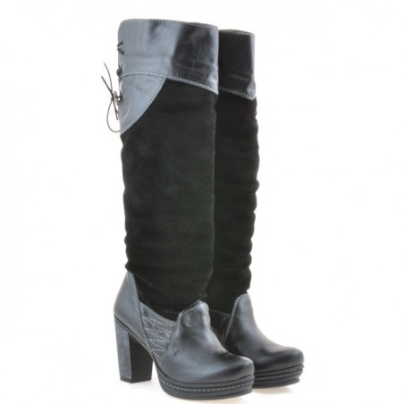 Damenstiefel 226-1 schwarz+schwarz Antilope
