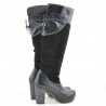 Damenstiefel 226-1 schwarz+schwarz Antilope