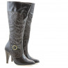 Damenstiefel 1108 Krepplack Kaffee