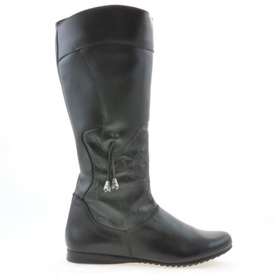Damenstiefel 245 schwarz+schwarz Krepp Damenstiefel 245 schwarz+schwarz Krepp