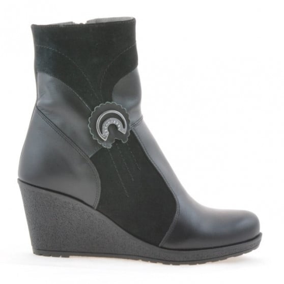 Damenstiefel 3220 schwarz kombiniert Damenstiefel 3220 schwarz kombiniert