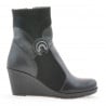 Damenstiefel 3220 schwarz kombiniert