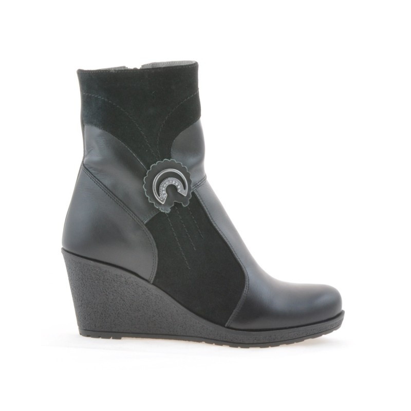 Damenstiefel 3220 schwarz kombiniert