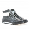 Herrenstiefel 421 schwarz+weiß
