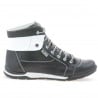 Herrenstiefel 421 schwarz+weiß
