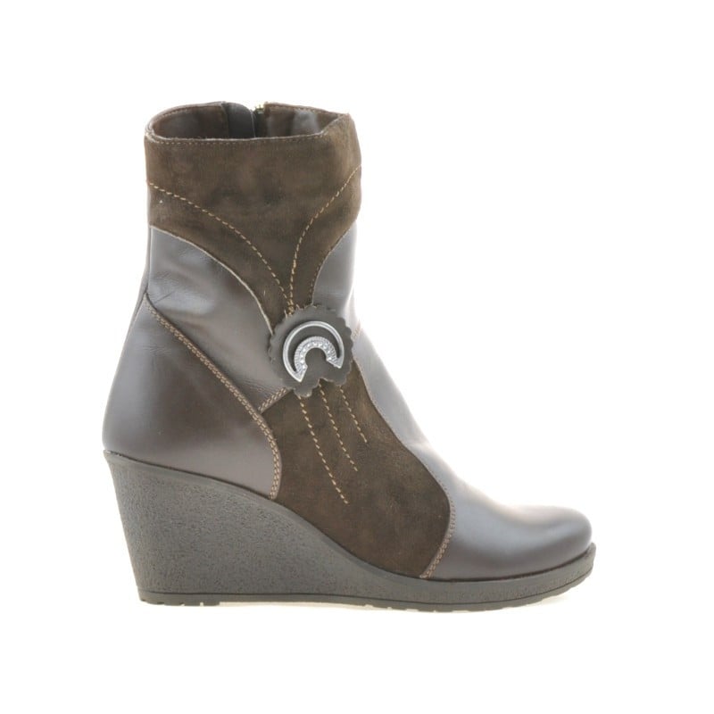 Damenstiefel 3220 Kaffee kombiniert