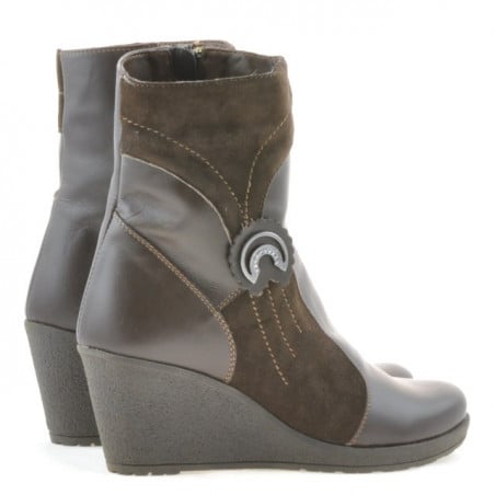 Damenstiefel 3220 Kaffee kombiniert