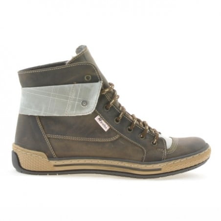 Damenstiefeletten 258 Tuxon Kaffee+Beige