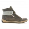 Damenstiefeletten 258 Tuxon Kaffee+Beige