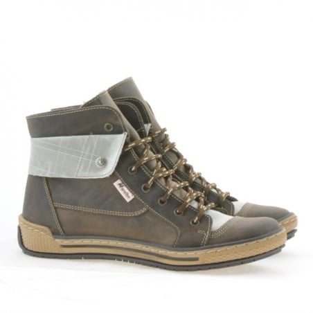 Damenstiefeletten 258 Tuxon Kaffee+Beige