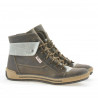 Damenstiefeletten 258 Tuxon Kaffee+Beige
