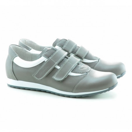 Damen-Sportschuhe 194 grau+weiß