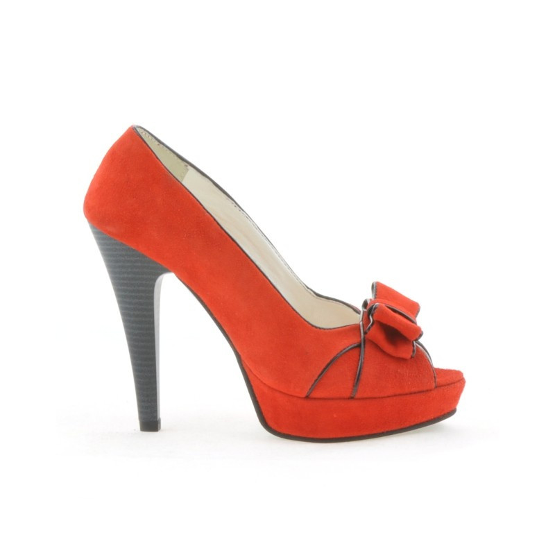 Damen Sandalen 1099 Antilope Rot+Schwarz
