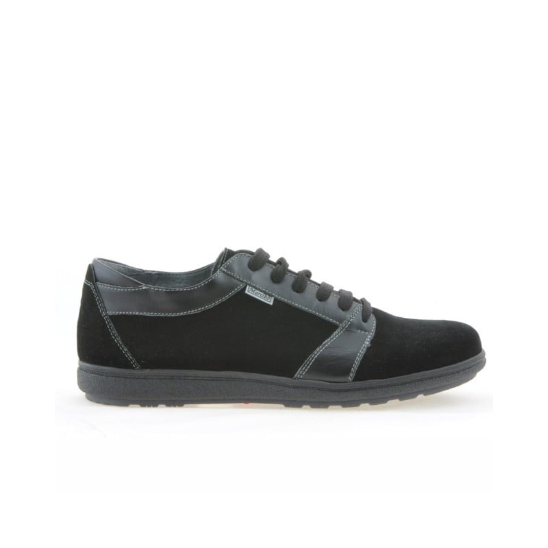 Herren Sportschuhe 723 schwarz Velours