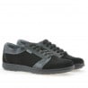 Herren Sportschuhe 723 schwarz Velours