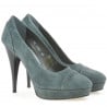 Elegante Damenschuhe 1082 graue Antilope